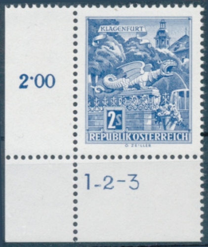 Briefmarke mit Symbolzahl(en)